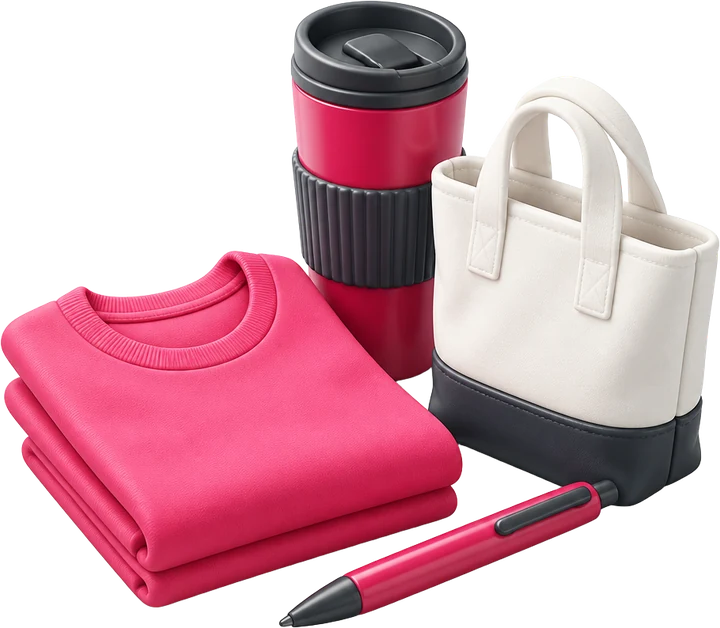 A selection of branded gifts