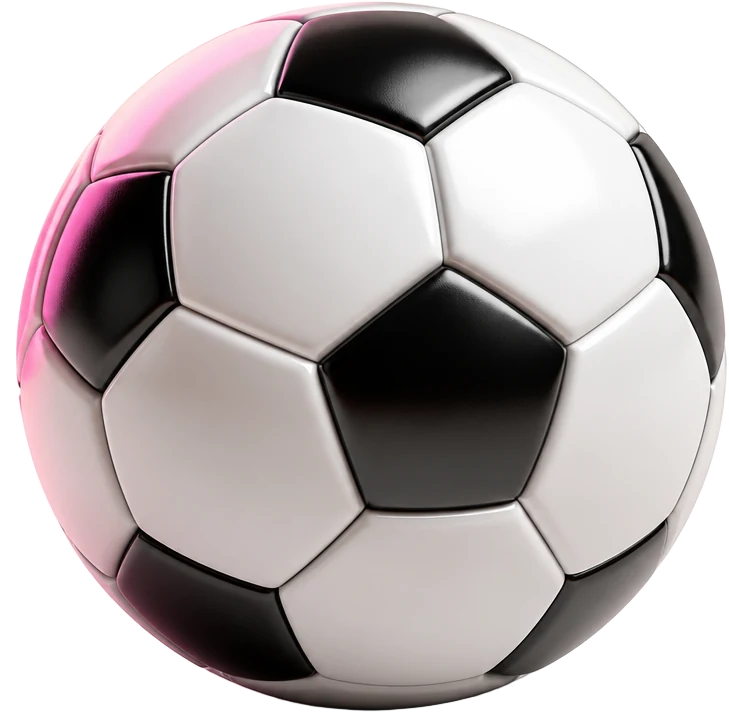 A glossy football